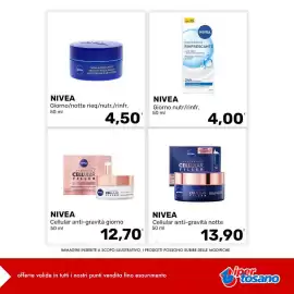 Volantino Iper Tosano settimana 43 Pagina 12: NIVEA Giorno nutr/rinfr. €4,00, NIVEA Cellular anti-gravità notte €13,90