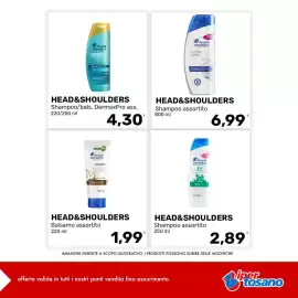 Volantino Iper Tosano settimana 43 Pagina 9: Head&Shoulders Balsamo assortito €1,99, Head&Shoulders Shampoo assortito €6,99