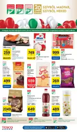 Tesco akciós újság hét 43 Oldal 14: Mizo rögös túró €749,00, Szerencsi tortabevonó €499,00