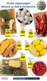 Tesco akciós újság hét 43 Oldal 2: Citrom €589,00, Brokkoli €495,00
