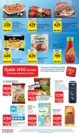 Tesco akciós újság hét 43 Oldal 4: Pápai Hús sült prágai sonka €429,00, Nissin smack €349,00