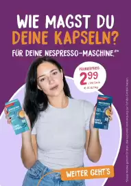 Tchibo Prospekt woche 42 Seite 1: NESPRESSO KOMPATIBEL EDUSCHO -Kaffeetradition seit 1924- LUNGO ILD INTENSITAT WIE MAGST DU