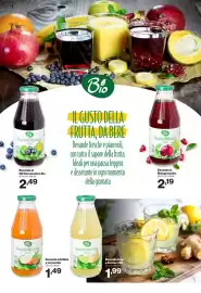 Volantino In'S Mercato Pagina 6: Beveranda alla Mela e Carota Bio €1,49, Beveranda al Mirtillo selvatico Bio €2,49
