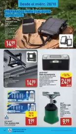 Folleto ALDI semana 44 Página 20: Adventuridge radio de emergencia €24,99, Workzone foco de trabajo led €14,99