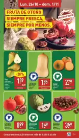 Folleto ALDI semana 44 Página 5: Calabaza €1,85, Chirimoya €1,49