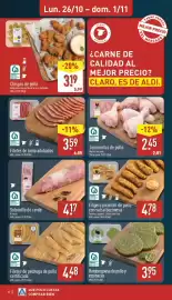 Folleto ALDI semana 44 Página 8: Chispas de pollo €3,19, Solomillo de cerdo €4,17