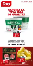Folleto Dia semana 43 Página 1: Ara patata per fregir €1,89, Burger Mestra 99% bovi/Smoked BB €2,75