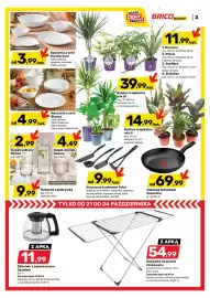 Bricomarche gazetka Strona 3: Naczynia z serii Bianco €4,99, Kubek szklany Renee €2,99