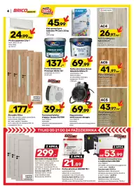 Bricomarche gazetka Strona 4: Nagrzewnica elektryczna okrągła €69,99, Farba akrylowa Dulux Absolute White €69,99