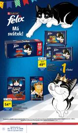 Tesco leták | Supermarket Strana 16: Felix Polévky pro kočky €54,90, Felix kapsičky pro kočky €49,90