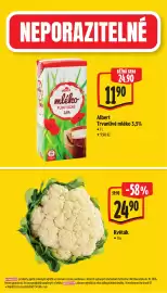 Albert leták týden 43 Strana 4: Albert Trvanlivé mléko 3,5% €11,90, Květák €24,90