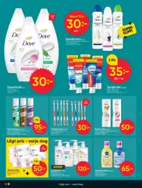 DollarStore annonsblad vecka 43 Sida 10: Pisara tandborstar €30,00, Bae vatservetter €50,00