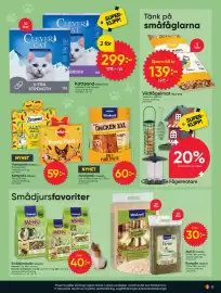 DollarStore annonsblad vecka 43 Sida 13: Alphö Vitakraft €30,00, Clever Cat Kattsand Lavendel Extra Strength €299,00
