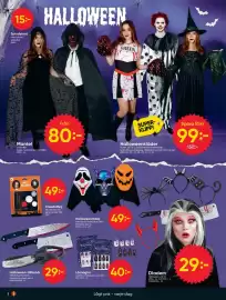 DollarStore annonsblad vecka 43 Sida 2: Halloween-tillbehör €29,00, Ansiktsfärg €49,00