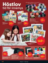 DollarStore annonsblad vecka 43 Sida 8: Barn- & ungdomsböcker €20,00, RobuStoreEcoline förvaringslåda €59,00