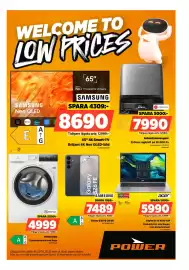 Power reklamblad vecka 43 Sida 1: Samsung 65" 4K Smart-TV €8.690,00, Acer Aspire Go 15 AG15-42P €5.990,00