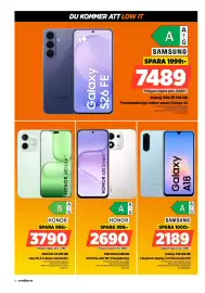 Power reklamblad vecka 43 Sida 14: Honor 600 Smart €2.690,00, Samsung galaxy s26 fe €7.489,00