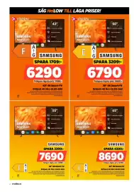 Power reklamblad vecka 43 Sida 2: Samsung 65" 4K Smart-TV €8.690,00, Samsung 50" 4K Smart-TV €6.790,00