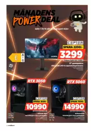 Power reklamblad vecka 43 Sida 22: Cepter specialbyggd e-sport-gamingdator €14.990,00, Cepter stationär dator €10.990,00