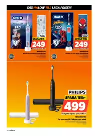 Power reklamblad vecka 43 Sida 40: Oral-B pro kids 3+ €249,00, Philips el tandborste €499,00