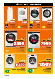 Power reklamblad vecka 43 Sida 44: AEG tvättmaskin €7.999,00, AEG torktumlare €8.999,00