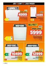 Power reklamblad vecka 43 Sida 46: Whirlpool integrerad diskmaskin €4.999,00, AEG integrerad diskmaskin €5.999,00