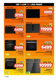 Power reklamblad vecka 43 Sida 50: Eico induktionshäll med inbyggd fläkt €11.999,00, Siemens inbyggnadsugn €6.499,00