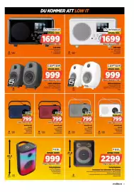 Power reklamblad vecka 43 Sida 9: Amadeus Dab radio €1.699,00, Cepter aktiva högtalare €999,00