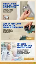 GAMMA folder Pagina 10: VIND DE JUISTE KLEUR MET GAMMA KLEURTESTERS In iedere kleur te mengen. Kies uit 40 kant-en-klare