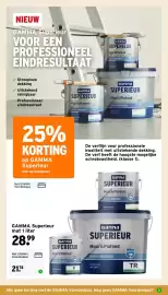 GAMMA folder Pagina 2: NIEUW GAMMA Superieur VOOR EEN PROFESSIONEEL EINDRESULTAAT Ganna SUPERIEUR Muur&Plafond T STREEPLOOS