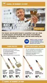 GAMMA folder Pagina 20: Gamma professional kwast maat 30 €6,69, Gamma professional kwast maat 10 €6,49