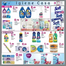 Volantino Irys Pagina 3: Amica Detersivo piatti €0,99, Tovaglioli gran pois €0,99