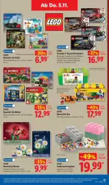 Lidl Prospekt woche 45 Seite 19: LEGO Bauteile-Set Mittel €12,99, LEGO Bausteine-Box €17,99