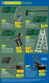 Lidl Prospekt woche 45 Seite 5: GÜDE Kehrmaschine €899,00, PARKSIDE Aluminium-Multifunktionsleiter €49,99
