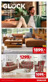 Segmüller Prospekt Seite 6: Polstergarnitur "Houston" €1.899,00, Sofa €1.299,00