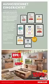 Segmüller Prospekt Seite 8: Wohnwand €1.599,00, Highboard €899,00