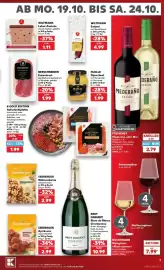 Kaufland Prospekt woche 43 Seite 7: K-GOLD EDITION Aufschnittplatte €1,99, Freixenet Mederaño €2,79