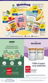 Tesco leták týden 43 Strana 34: Kendamil Mléčná výživa v prášku €399,90, Hamánek ovocný příkrm meruňka €2.790,00