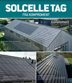 XL-BYG tilbudsavis Side 9: 8 SOLCELLE TAG FRA KOMPROMENT KOMPROMENT KONCEPT ROOF SOLCELLETAG Komproment har udviklet et
