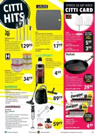 Citti tilbudsavis uge 43 Side 17: Energizer Max AAA Micro LR03 oder AA Mignon LR6 €4,49, Hensslers Schüssel-Set €34,99