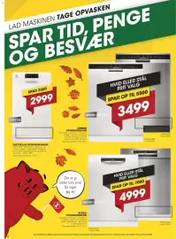 Punkt1 tilbudsavis Side 4: Siemens opvaskemaskine €3.499,00, Electrolux opvaskemaskine €2.999,00