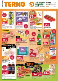 Terno leták týden 43 Strana 1: VEPŘOVÁ PLEC €79,90, RAJČATA VĚTVIČKA €54,90