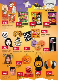 Terno leták týden 43 Strana 16: Halloweenská maska €59,90, GLADE PUMPKIN SPICE LATTE €119,00