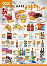 Terno leták Strana 1: Donut €9,90, Budvar 33, Budweiser Budvar Original €23,90