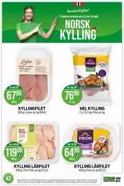 Kiwi kundeavis uke 43 Side 2: HEL KYLLING €76,90, KYLLING LÅRFILET €119,00