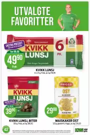 Kiwi kundeavis uke 43 Side 23: MAISKAKER OST €29,90, KVIKK LUNSJ, BITER €39,90