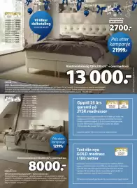 JYSK kundeavis Side 21: HEMLA kontinentalseng sand-91 + BRYA overmadrass €13.000,00