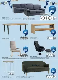 JYSK kundeavis Side 4: RANDERUP hjørnebord €100,00, GEDVED sofagruppe €5.000,00