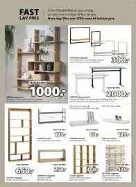 JYSK kundeavis Side 9: KARLEBY reolsystem €1.000,00, HAMMELEV vegghylle €250,00