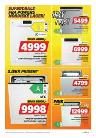 POWER kundeavis uke 43 Side 7: Electrolux Oppvaskmaskin €6.999,00